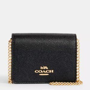 Coach mini chain wallet